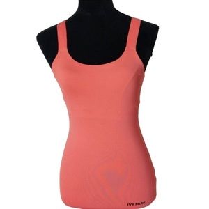 Ivy Park XS Coral Workout Cross back Tank Top